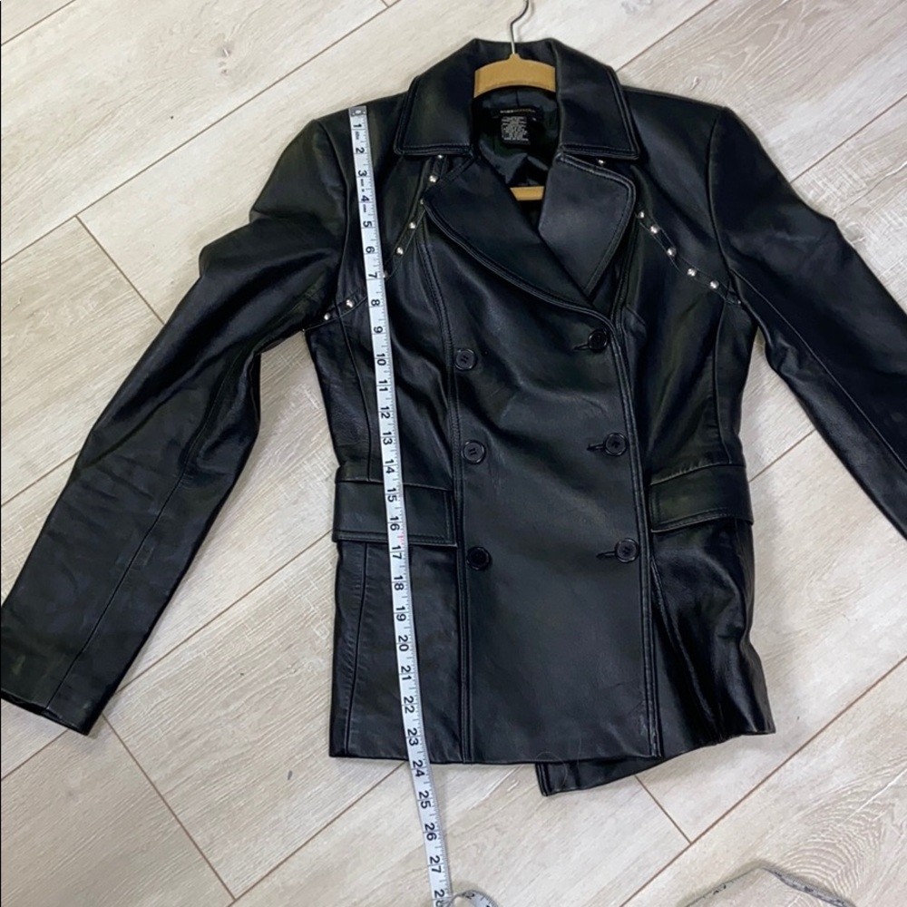 HP ✨ BCBGMaxAzria I Leather Studded Moto Jacket - Picture 11 of 15